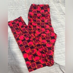 LuLaRoe Hot Pink, Purple & Orange Floral